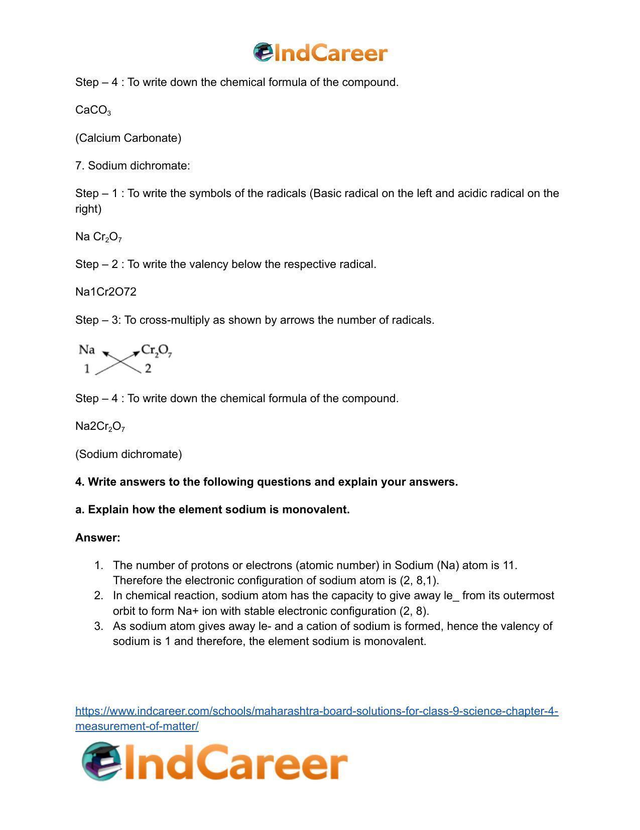 Maharashtra Board Solutions for Class 9- Science: Chapter 4- Measurement of Matter - Page 8