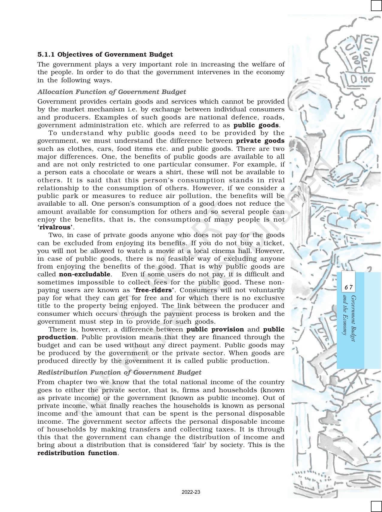 NCERT Book for Class 12 Economics (Macroeconomics) Chapter 5 Government Budget and the Economy - Page 2