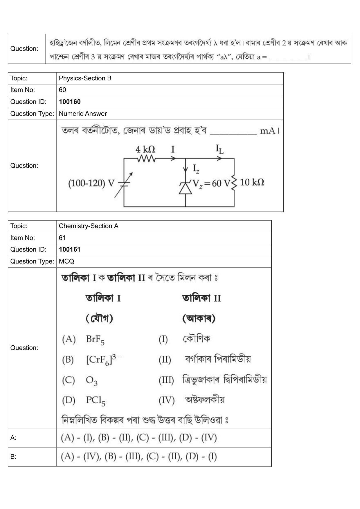 JEE Mains 2022: BTech Assamese (Shift 1) 26-07-2022 Question Paper - Page 25