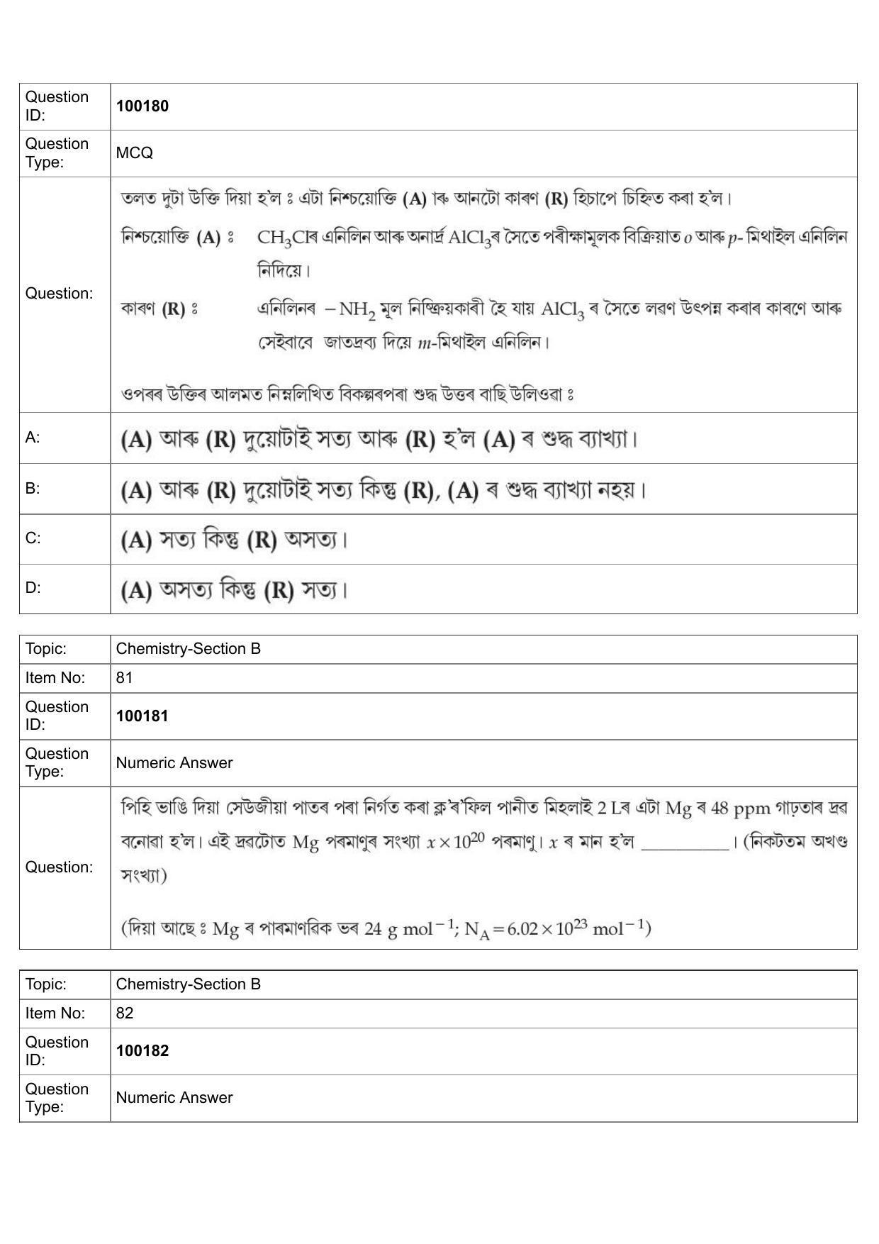JEE Mains 2022: BTech Assamese (Shift 1) 26-07-2022 Question Paper - Page 37