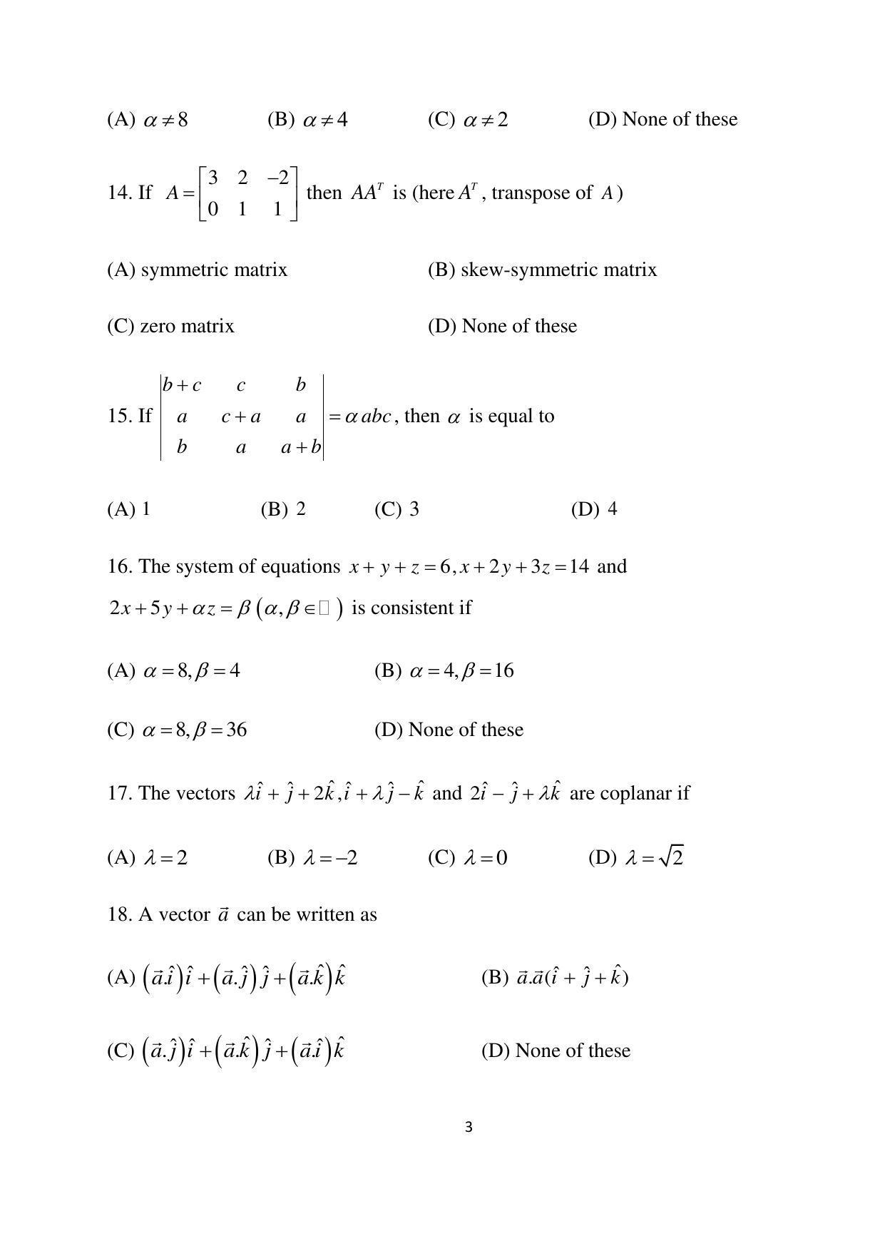 OJEE 2015 TECH (LE) Question Paper - Page 3