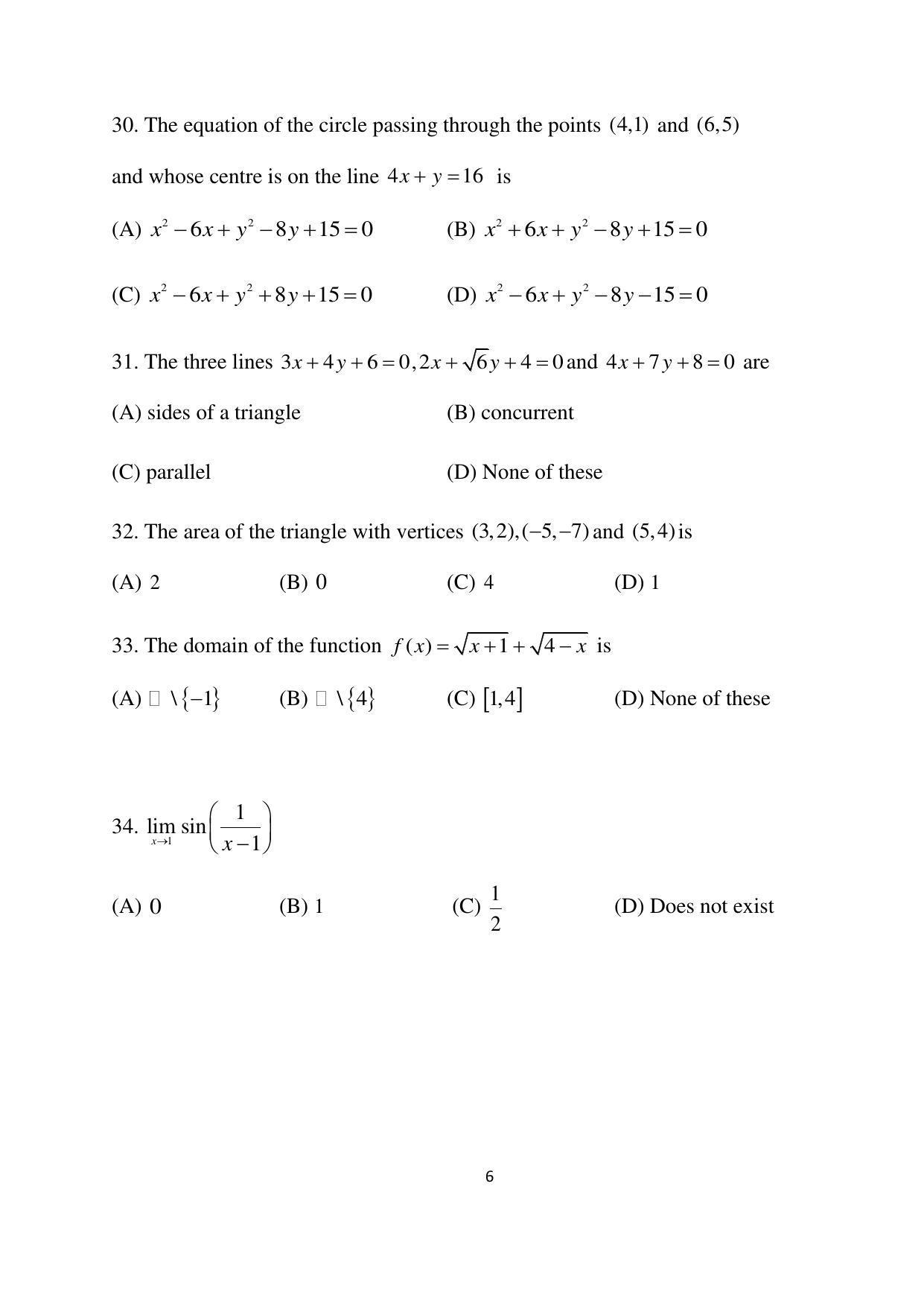 OJEE 2015 TECH (LE) Question Paper - Page 6
