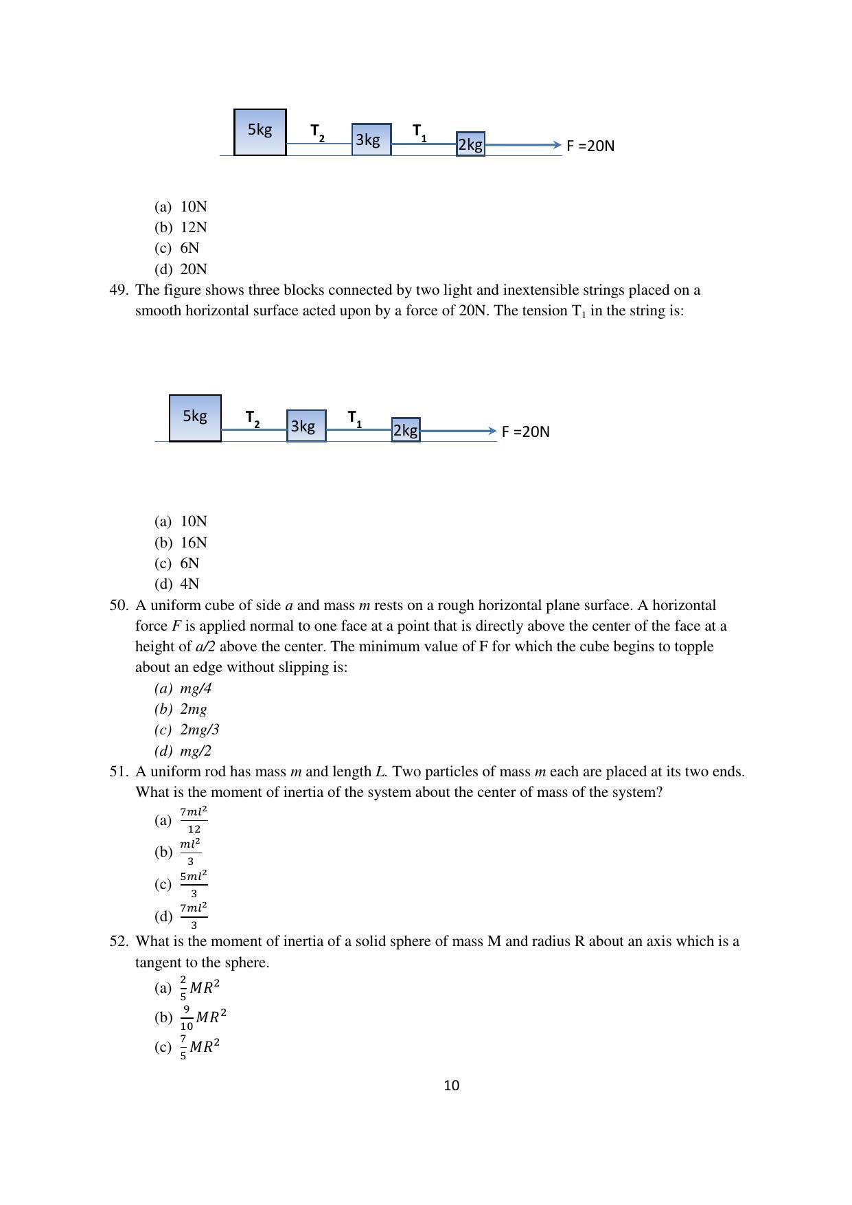 OJEE 2015 TECH (LE) Question Paper - Page 10