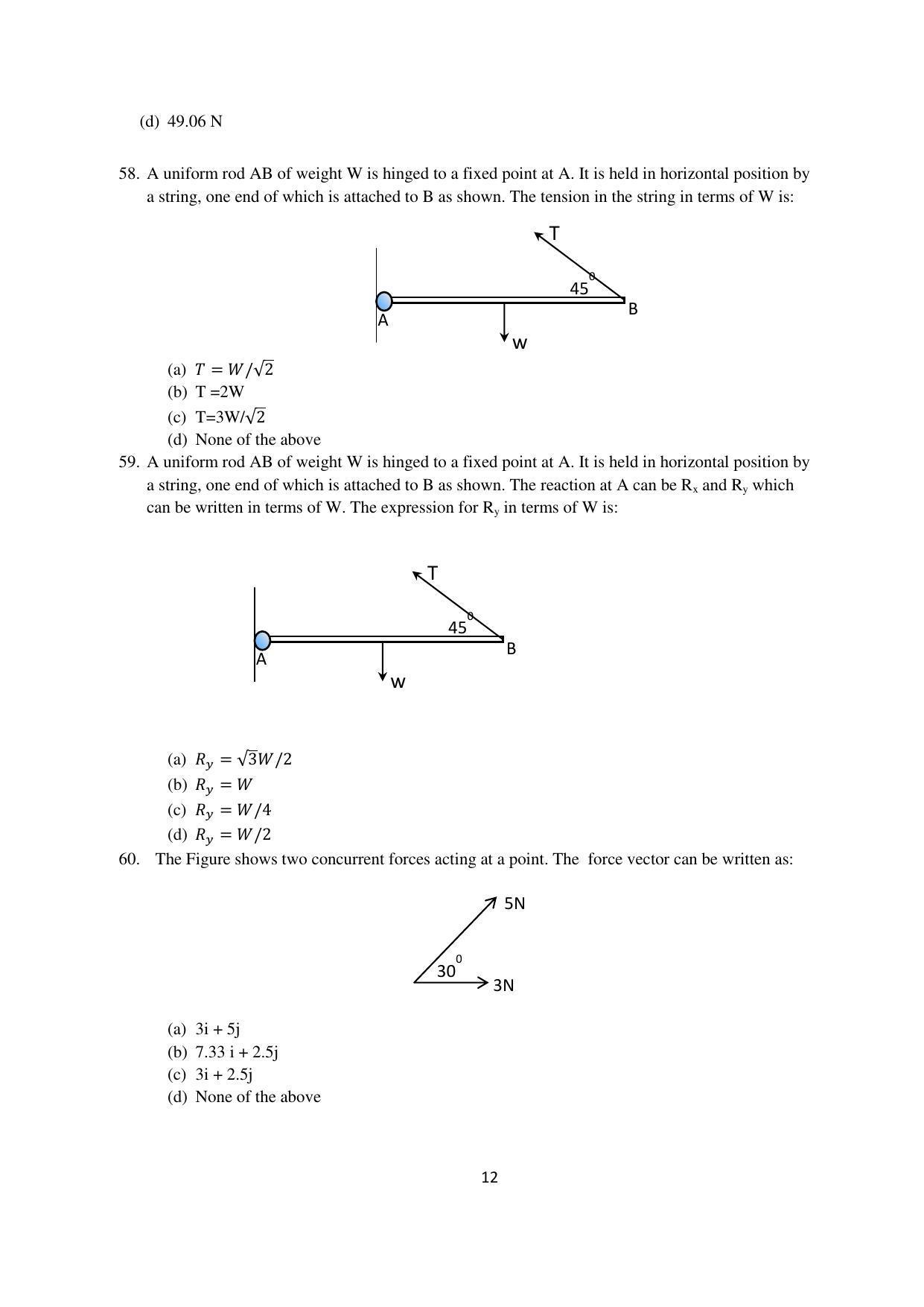 OJEE 2015 TECH (LE) Question Paper - Page 12