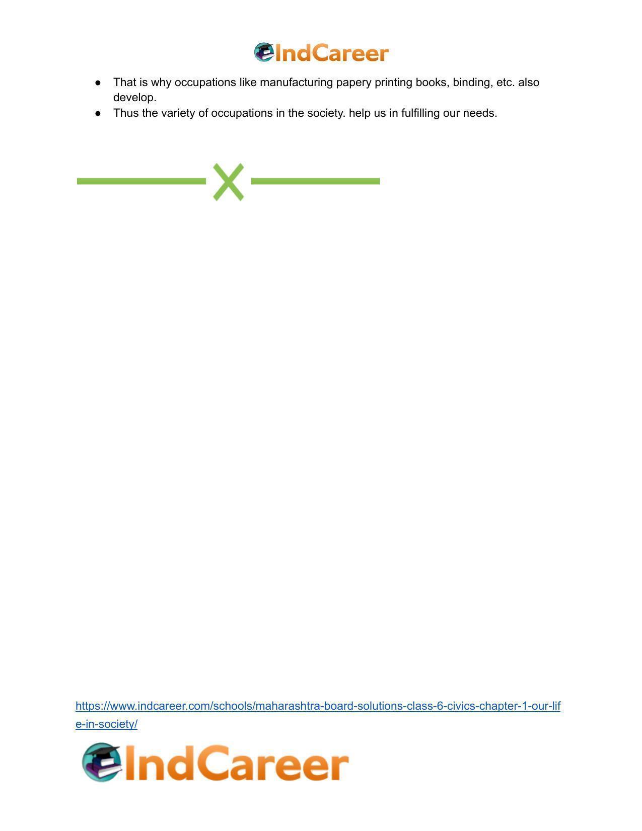 Maharashtra Board Solutions Class 6-Civics: Chapter 1- Our Life in Society - Page 11