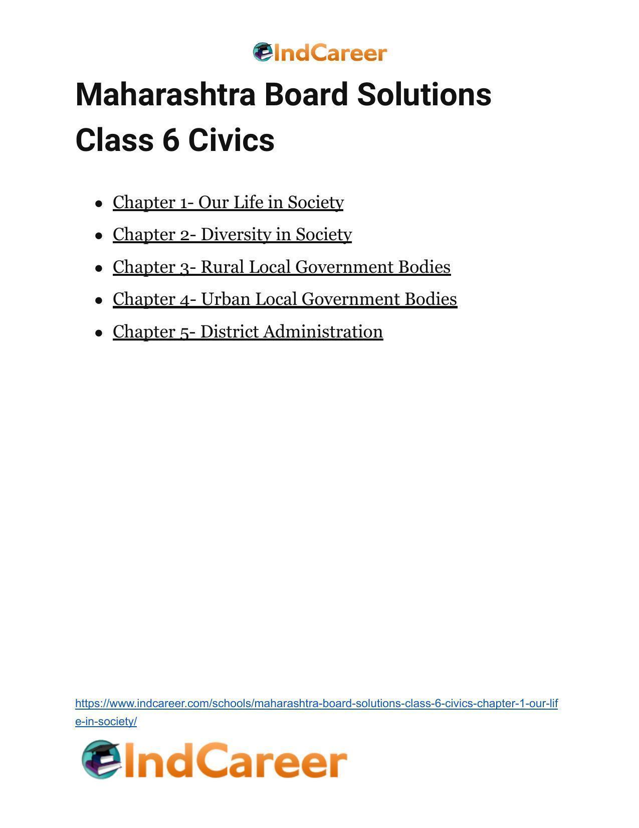 Maharashtra Board Solutions Class 6-Civics: Chapter 1- Our Life in Society - Page 12