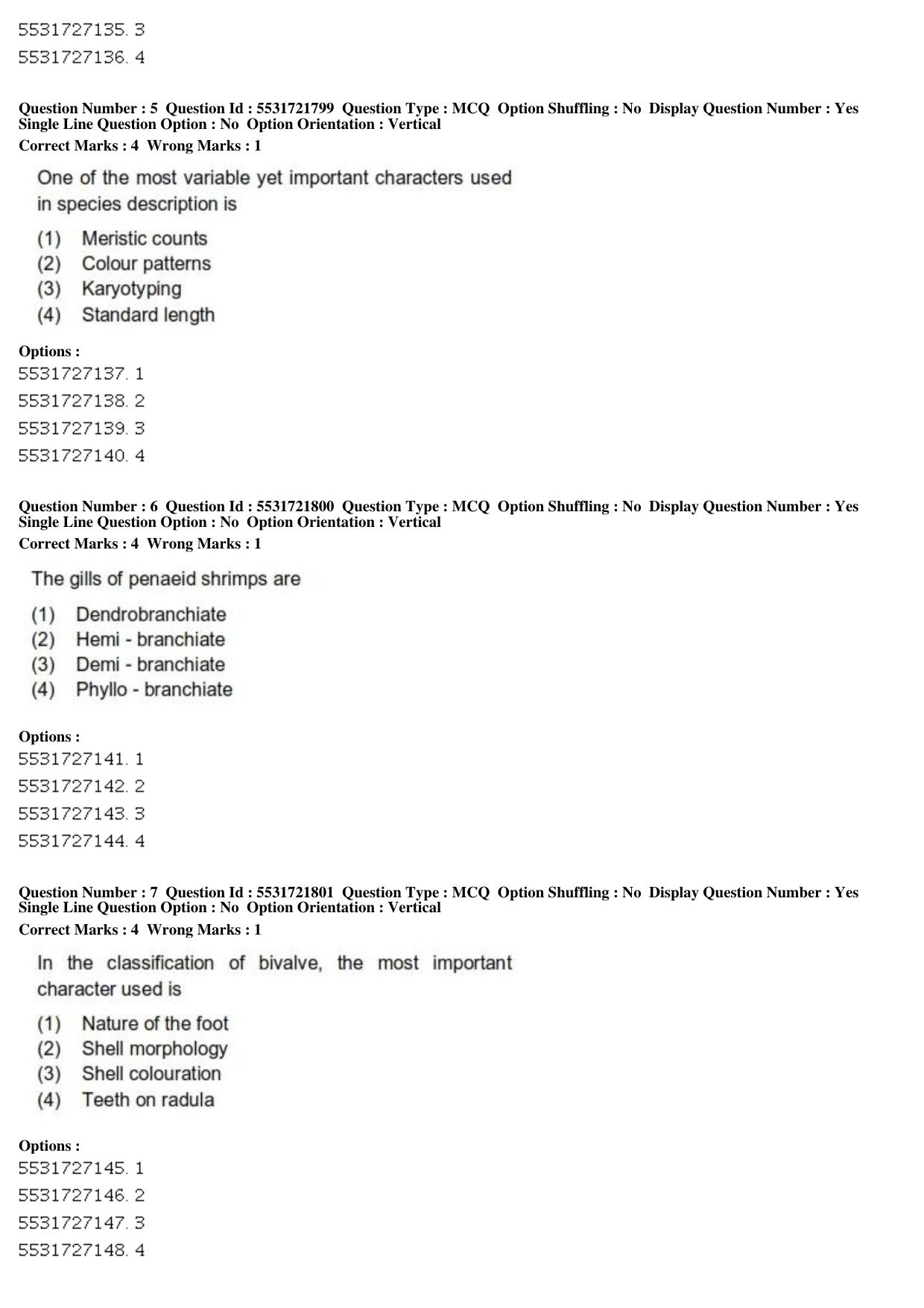 ICAR AIEEA PG 2019 FISHERIES SCIENCES Question Paper - Page 3