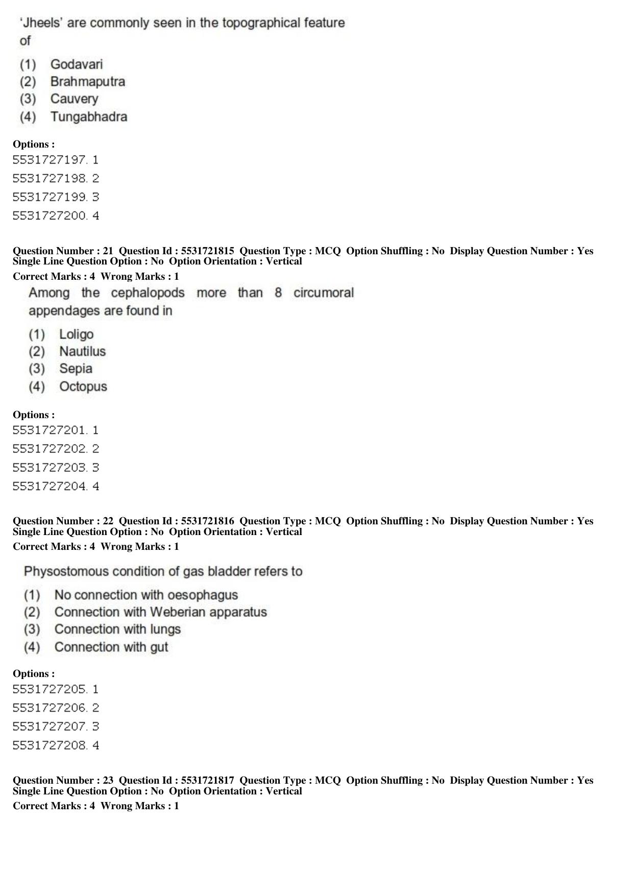 ICAR AIEEA PG 2019 FISHERIES SCIENCES Question Paper - Page 8