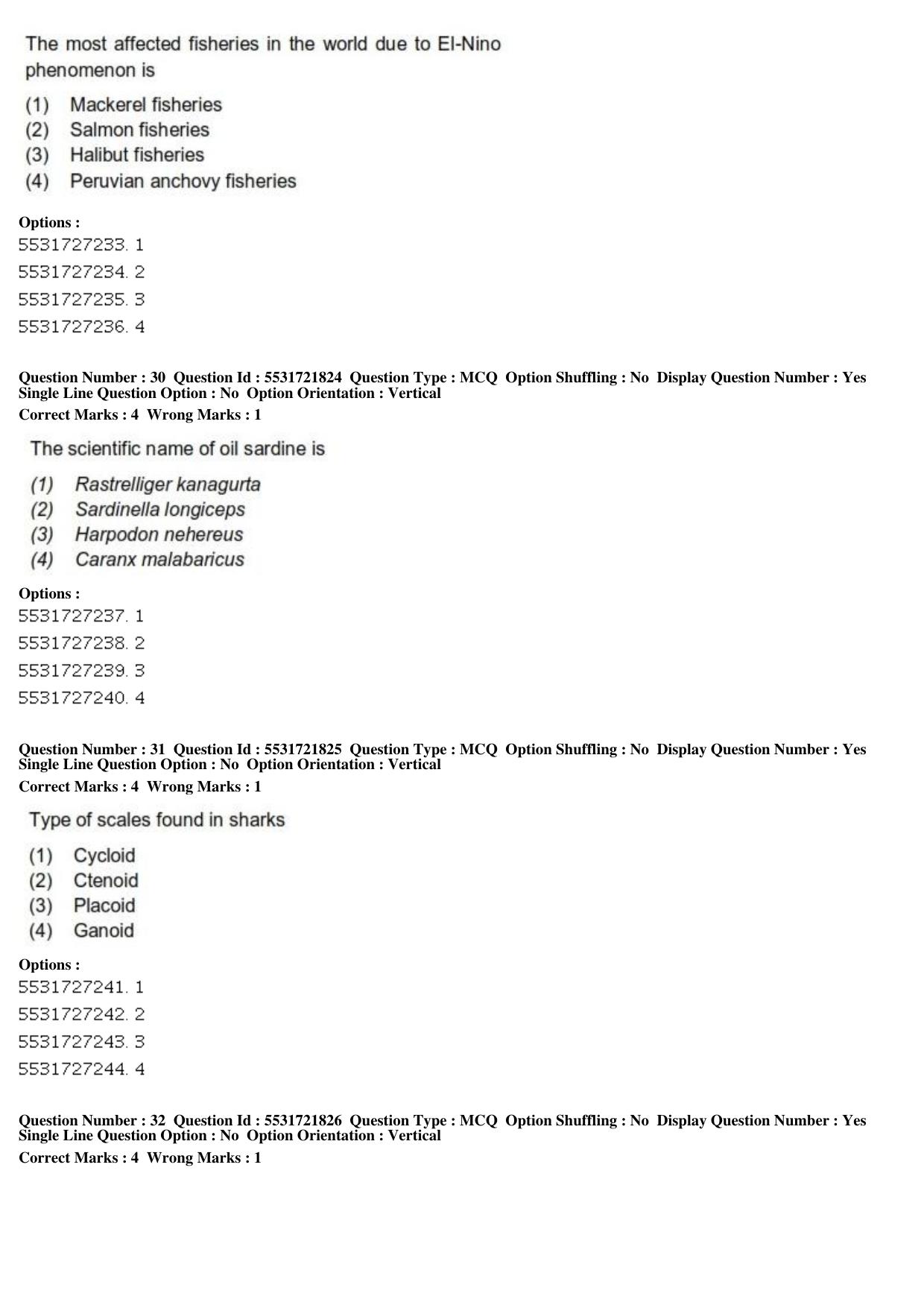 ICAR AIEEA PG 2019 FISHERIES SCIENCES Question Paper - Page 11