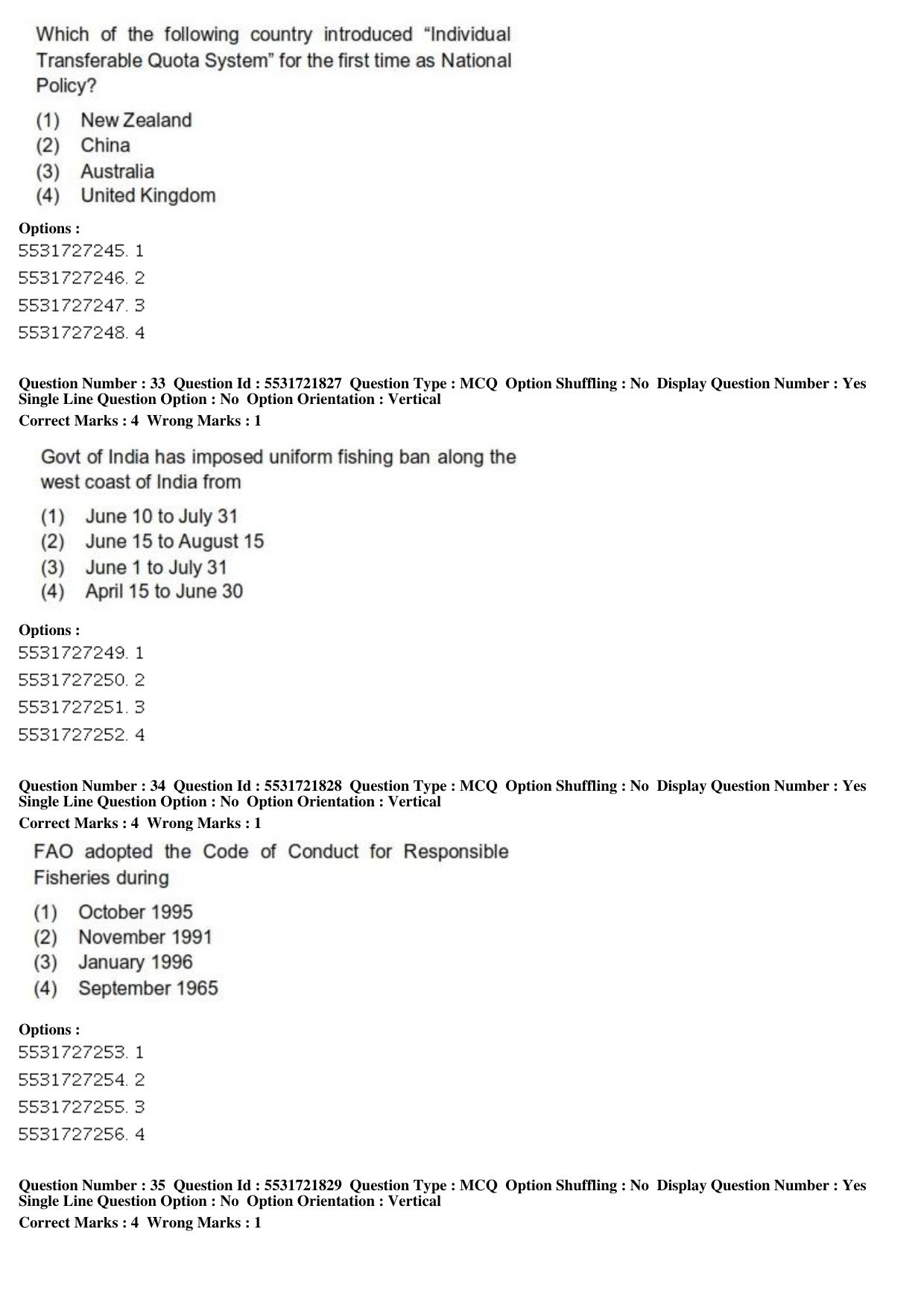 ICAR AIEEA PG 2019 FISHERIES SCIENCES Question Paper - Page 12