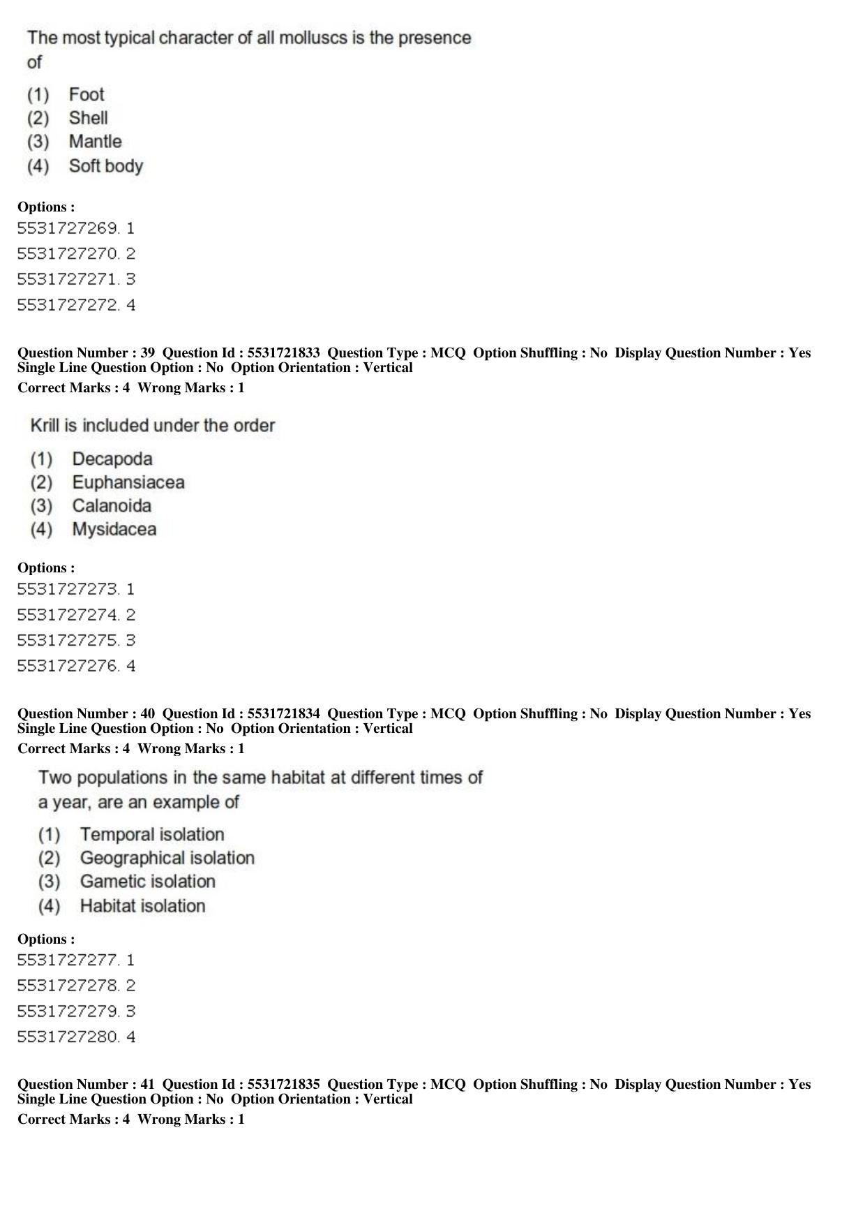 ICAR AIEEA PG 2019 FISHERIES SCIENCES Question Paper - Page 14