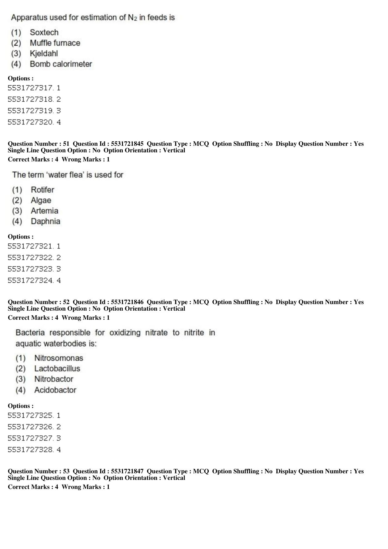 ICAR AIEEA PG 2019 FISHERIES SCIENCES Question Paper - Page 18