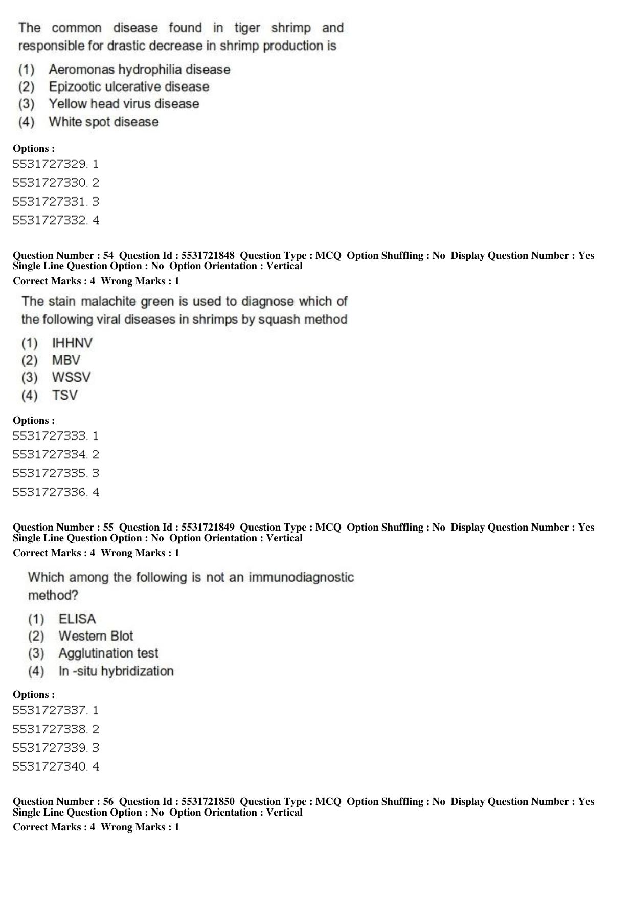 ICAR AIEEA PG 2019 FISHERIES SCIENCES Question Paper - Page 19