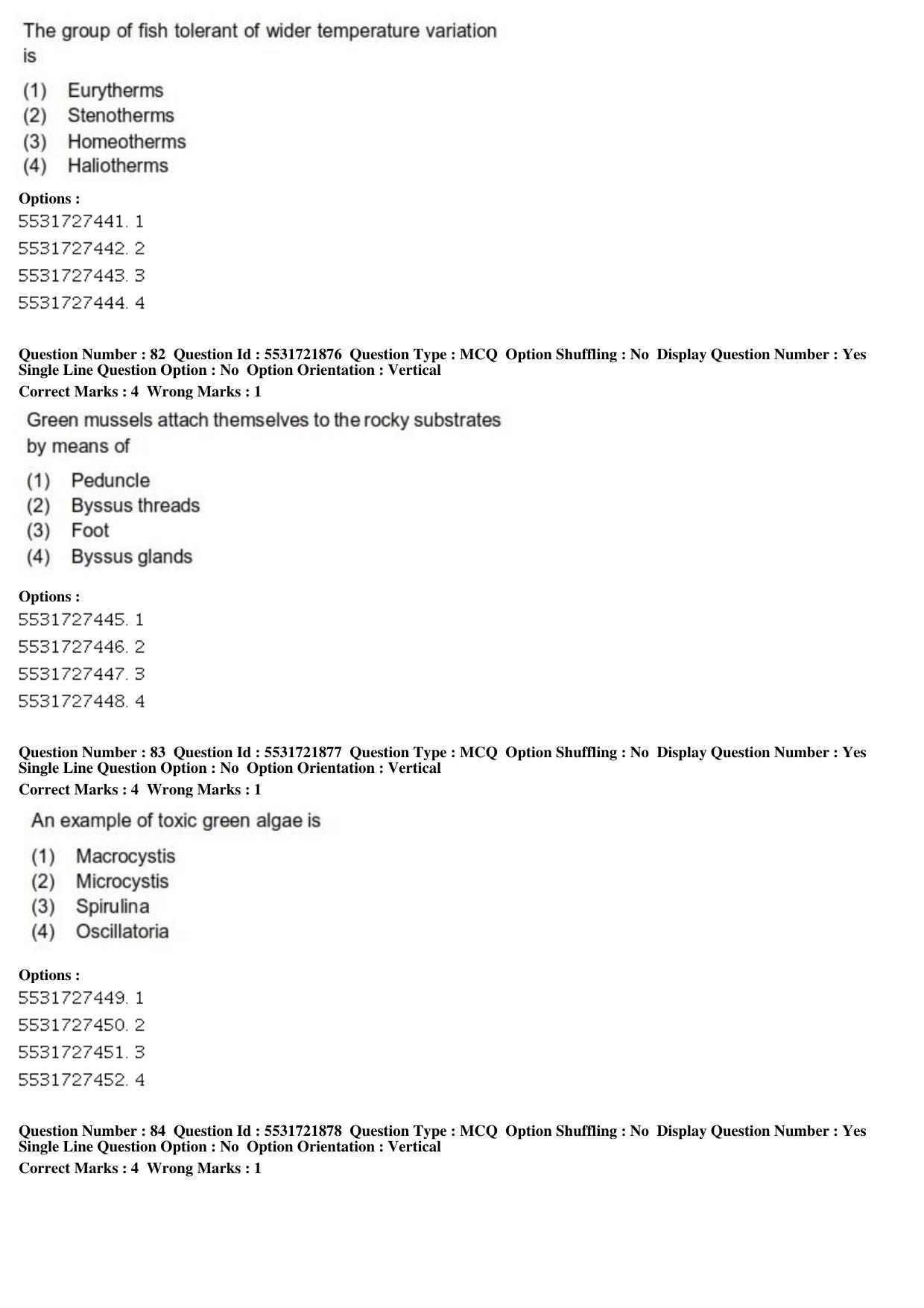 ICAR AIEEA PG 2019 FISHERIES SCIENCES Question Paper - Page 28