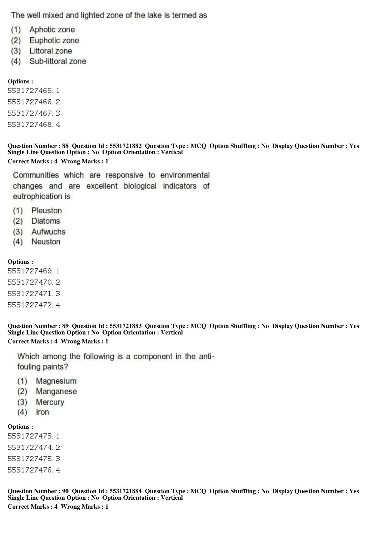 ICAR AIEEA PG 2019 FISHERIES SCIENCES Question Paper - Page 30