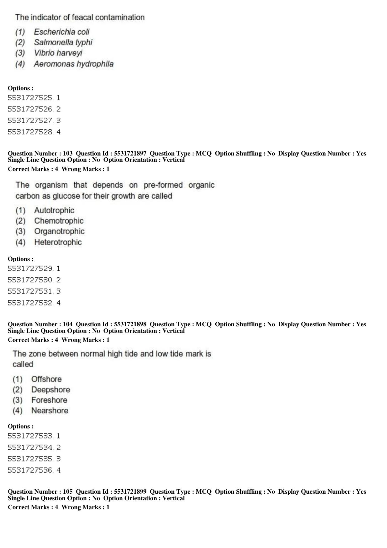 ICAR AIEEA PG 2019 FISHERIES SCIENCES Question Paper - Page 35