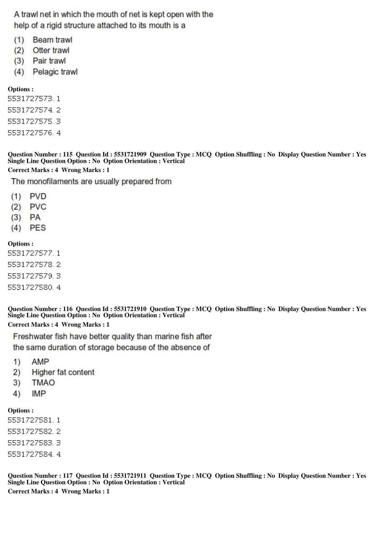 ICAR AIEEA PG 2019 FISHERIES SCIENCES Question Paper - Page 39