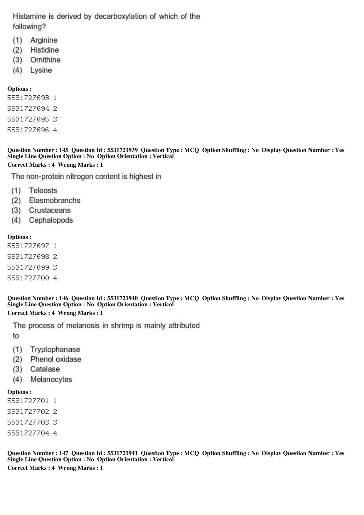 ICAR AIEEA PG 2019 FISHERIES SCIENCES Question Paper - Page 49