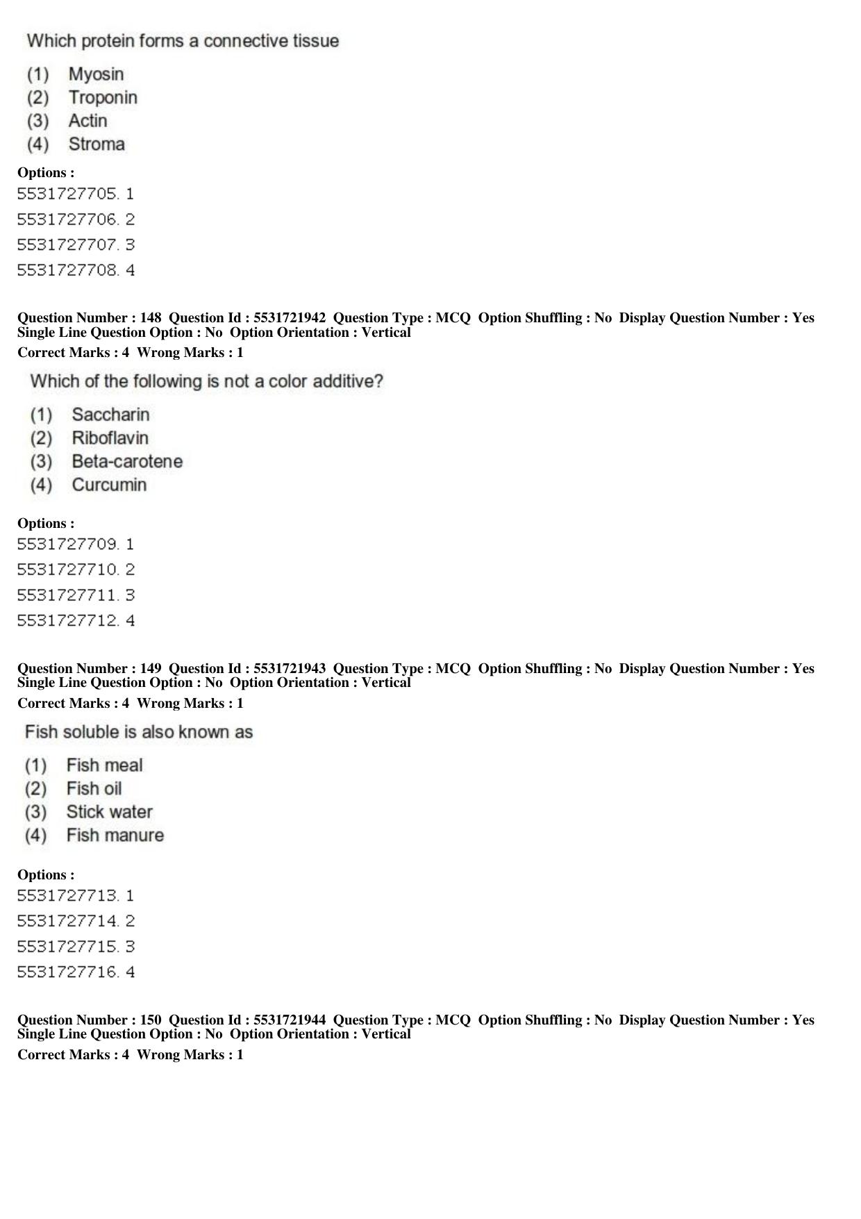 ICAR AIEEA PG 2019 FISHERIES SCIENCES Question Paper - Page 50