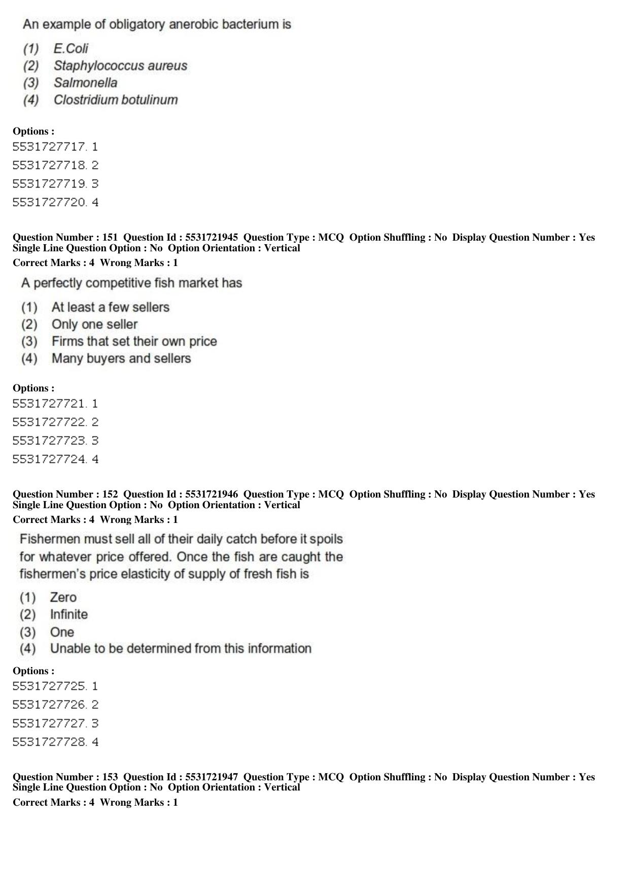 ICAR AIEEA PG 2019 FISHERIES SCIENCES Question Paper - Page 51