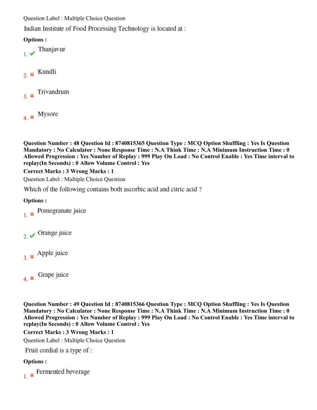 BHU RET Horticulture 2020 Question Paper  - Page 31