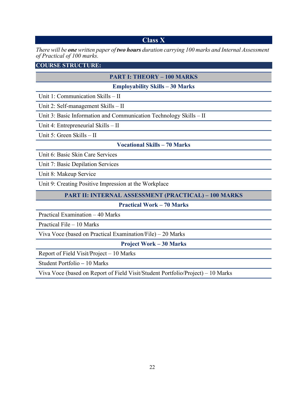 ICSE Assistant Beauty Therapist Syllabus 2026 - Page 12