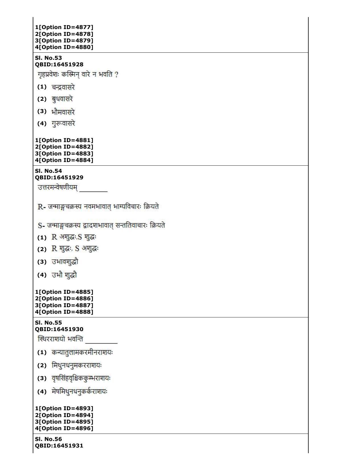 CUET (PG) 2022: PGQP-80 Jyotish (Falit) (2-09-2022) Question Paper - Page 24