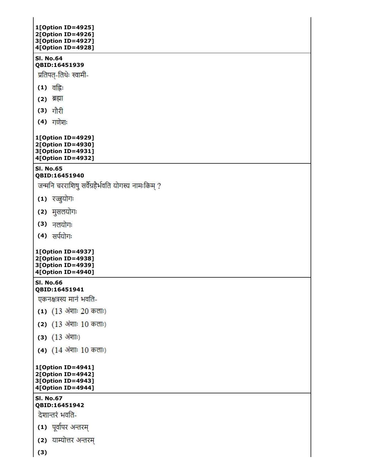 CUET (PG) 2022: PGQP-80 Jyotish (Falit) (2-09-2022) Question Paper - Page 27