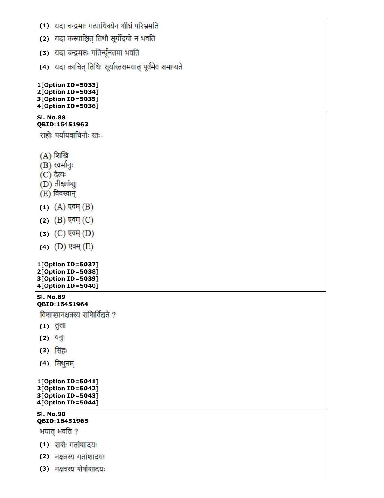 CUET (PG) 2022: PGQP-80 Jyotish (Falit) (2-09-2022) Question Paper - Page 33