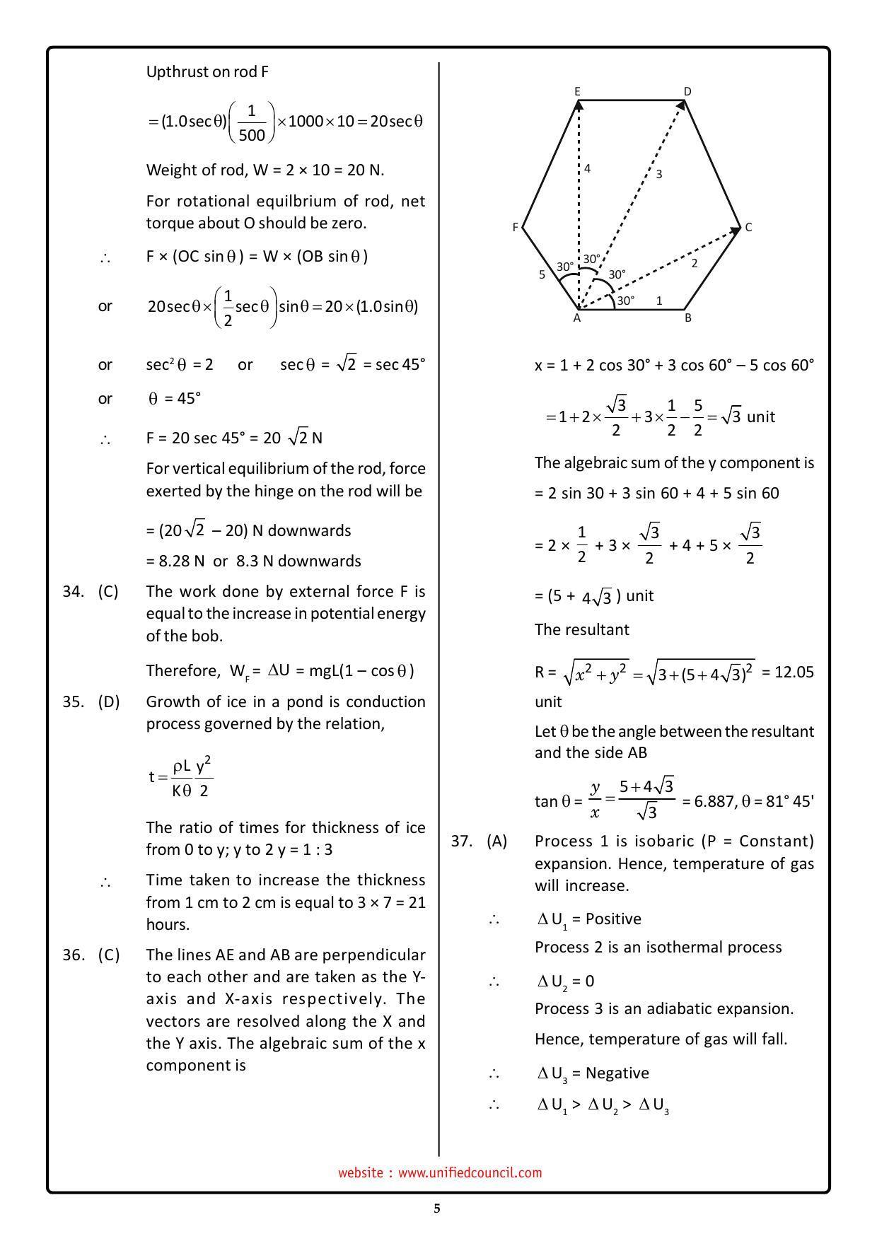 NSTSE 2023 Class 11 PCB Answer Key (Paper Code 484) - Page 5