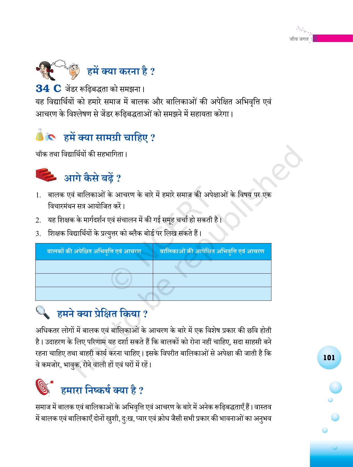 NCERT Laboratory Manuals for Class VI to VIII विज्ञान - थीम 3 - Page 33