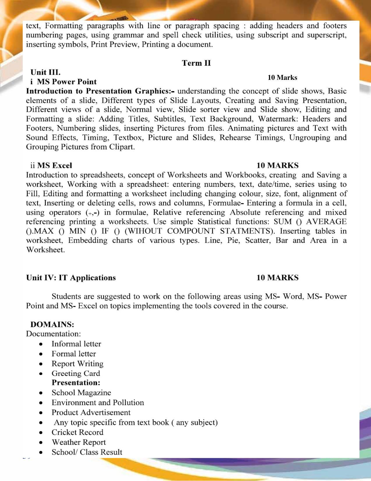 JKBOSE Syllabus for 9th class - Page 50