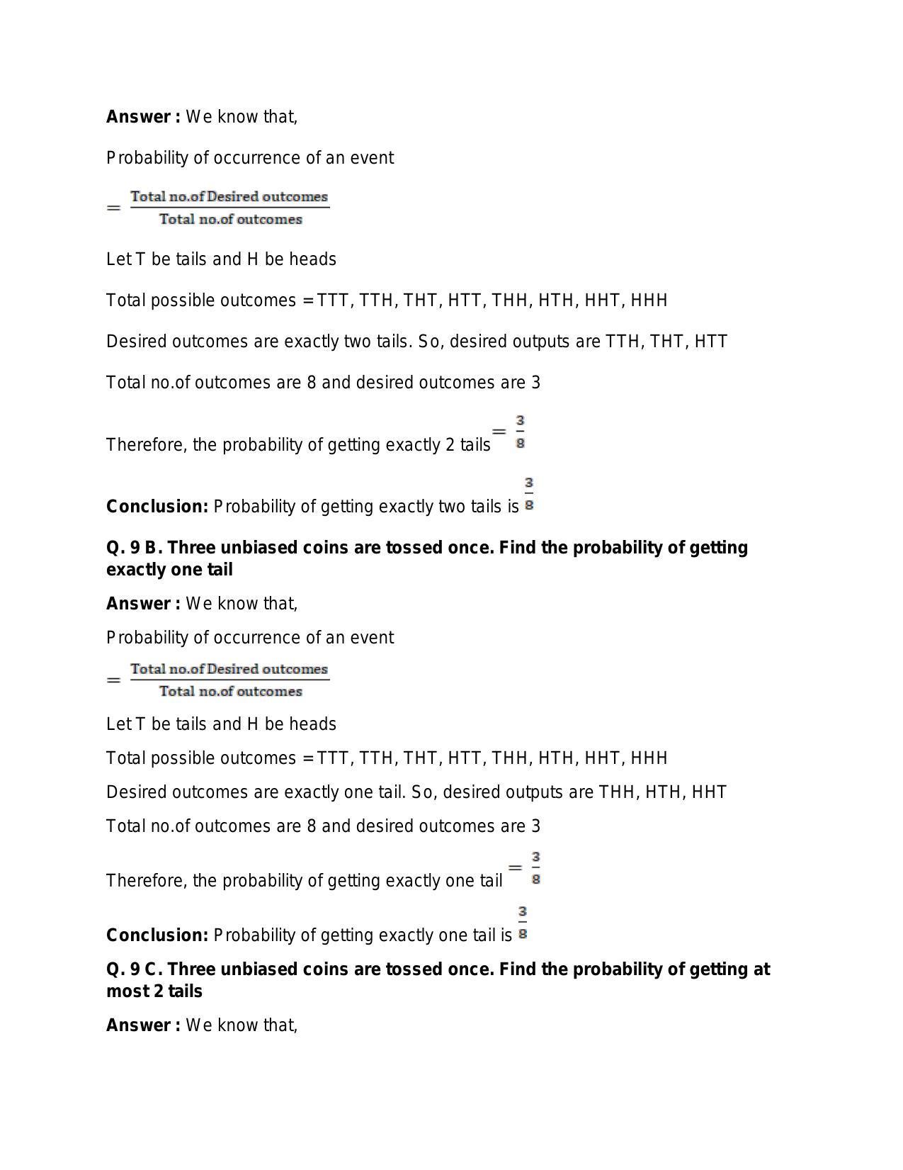 Chapter 31: Probability: RS Aggarwal Class 11 Solutions  - Page 15