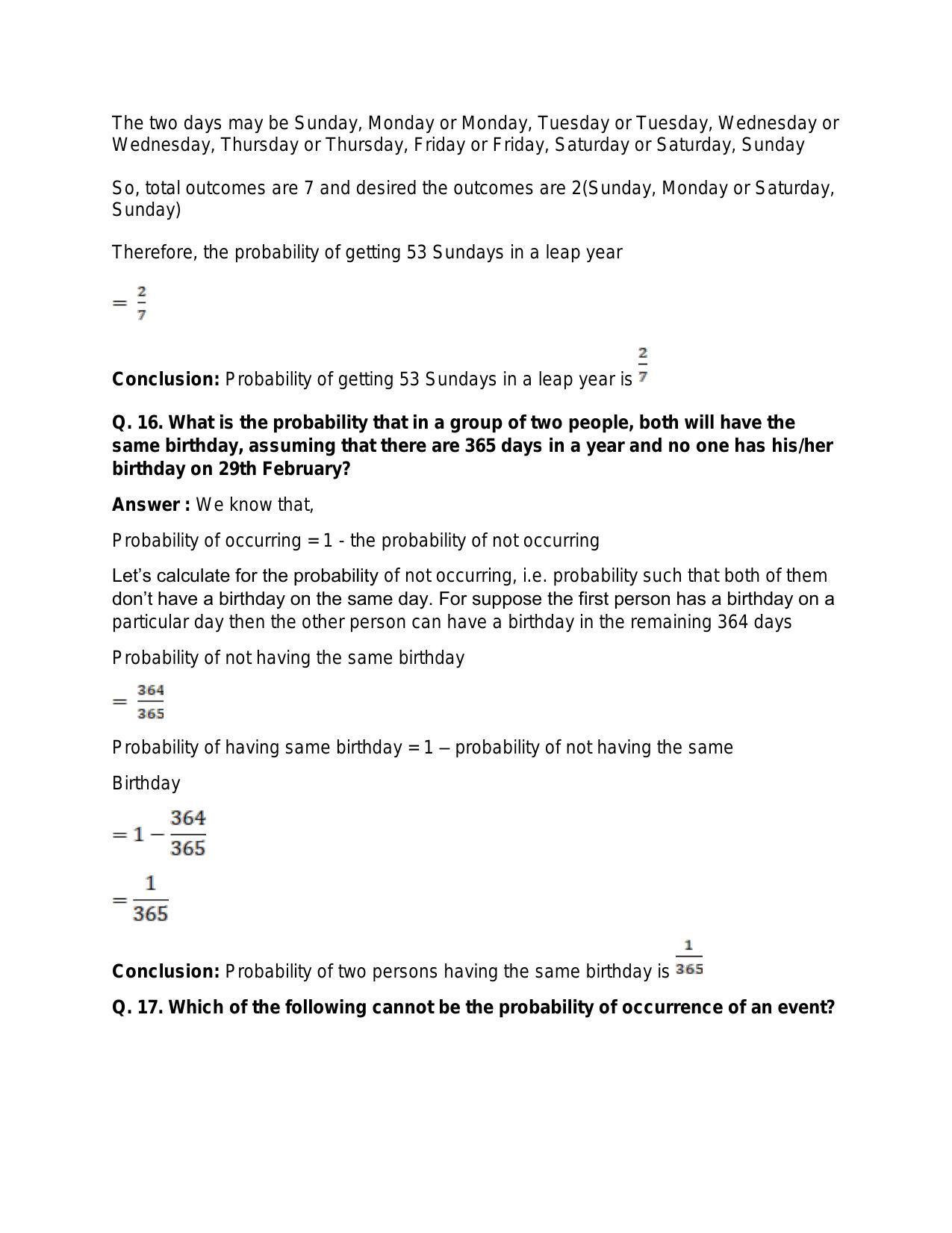 Chapter 31: Probability: RS Aggarwal Class 11 Solutions  - Page 21