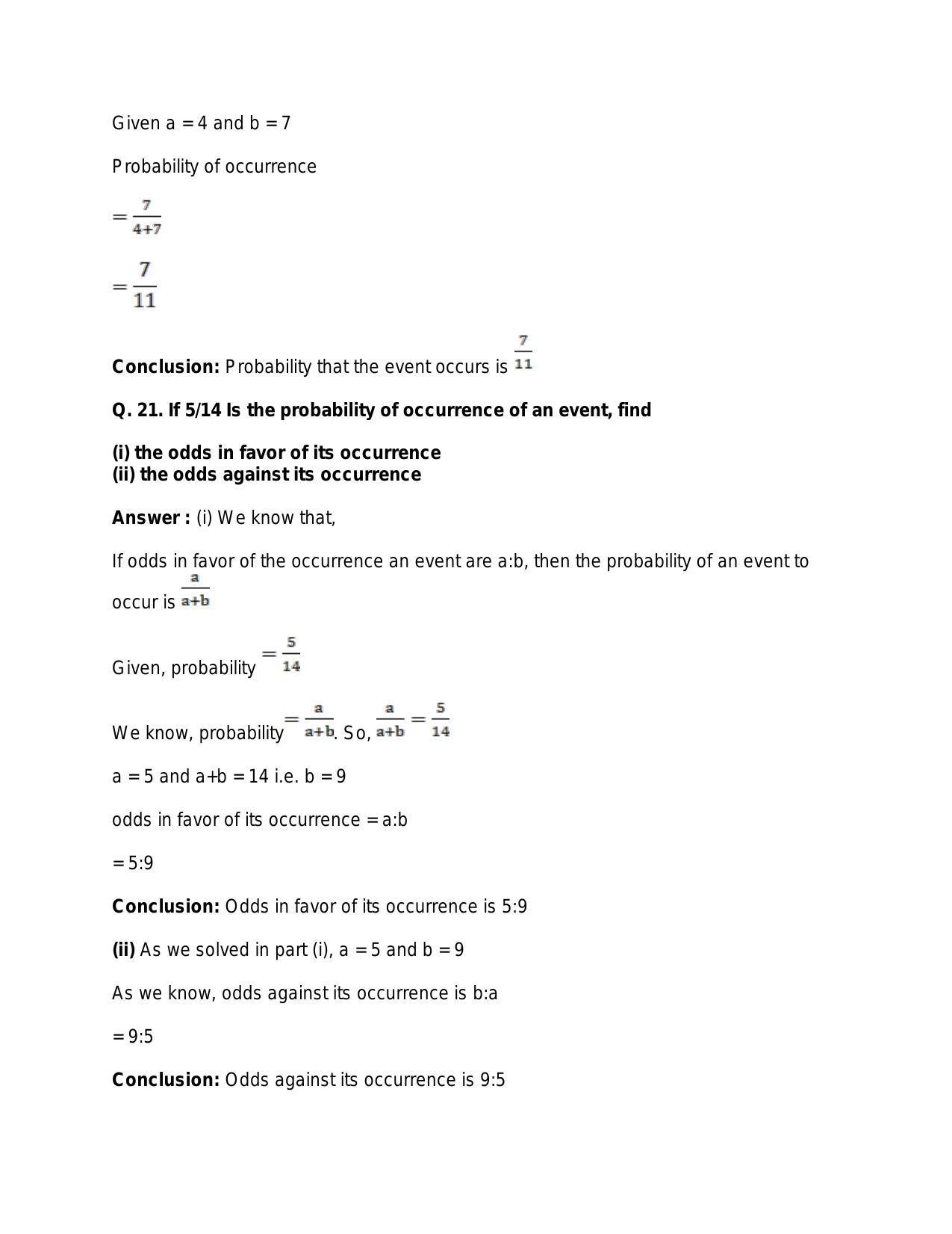 Chapter 31: Probability: RS Aggarwal Class 11 Solutions  - Page 24