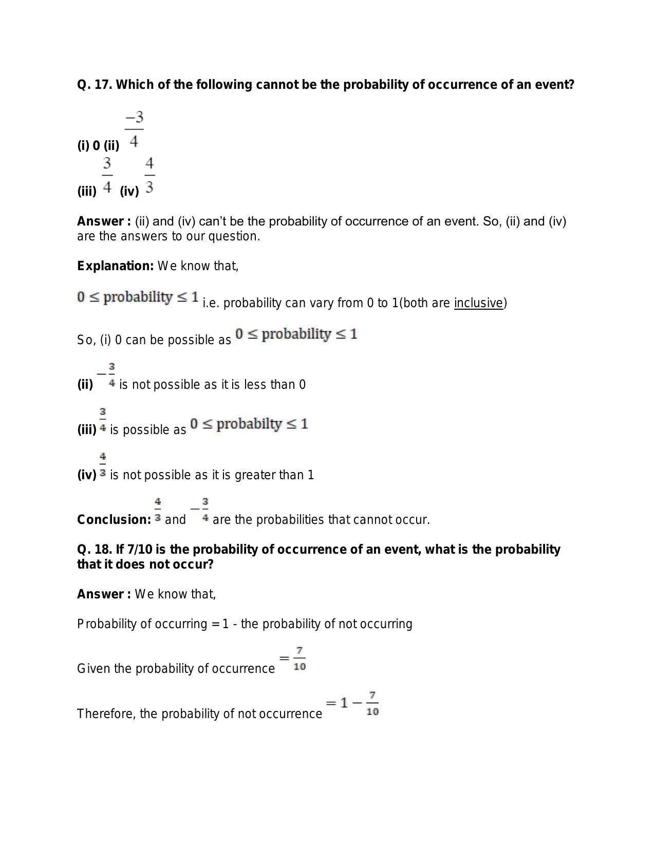 Chapter 31: Probability: RS Aggarwal Class 11 Solutions  - Page 25