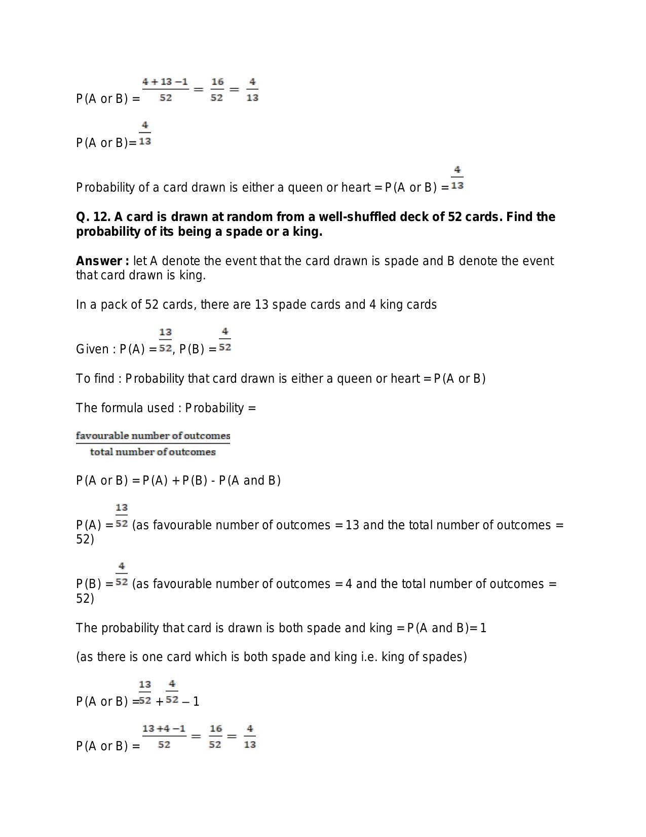Chapter 31: Probability: RS Aggarwal Class 11 Solutions  - Page 40