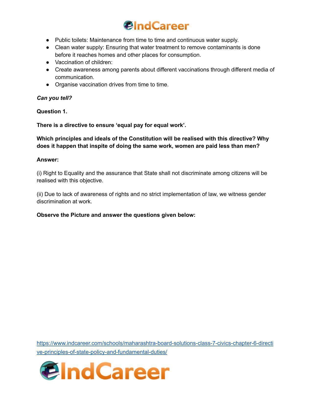 Maharashtra Board Solutions Class 7-Civics: Chapter 6- Directive Principles of State Policy and Fundamental Duties - Page 15
