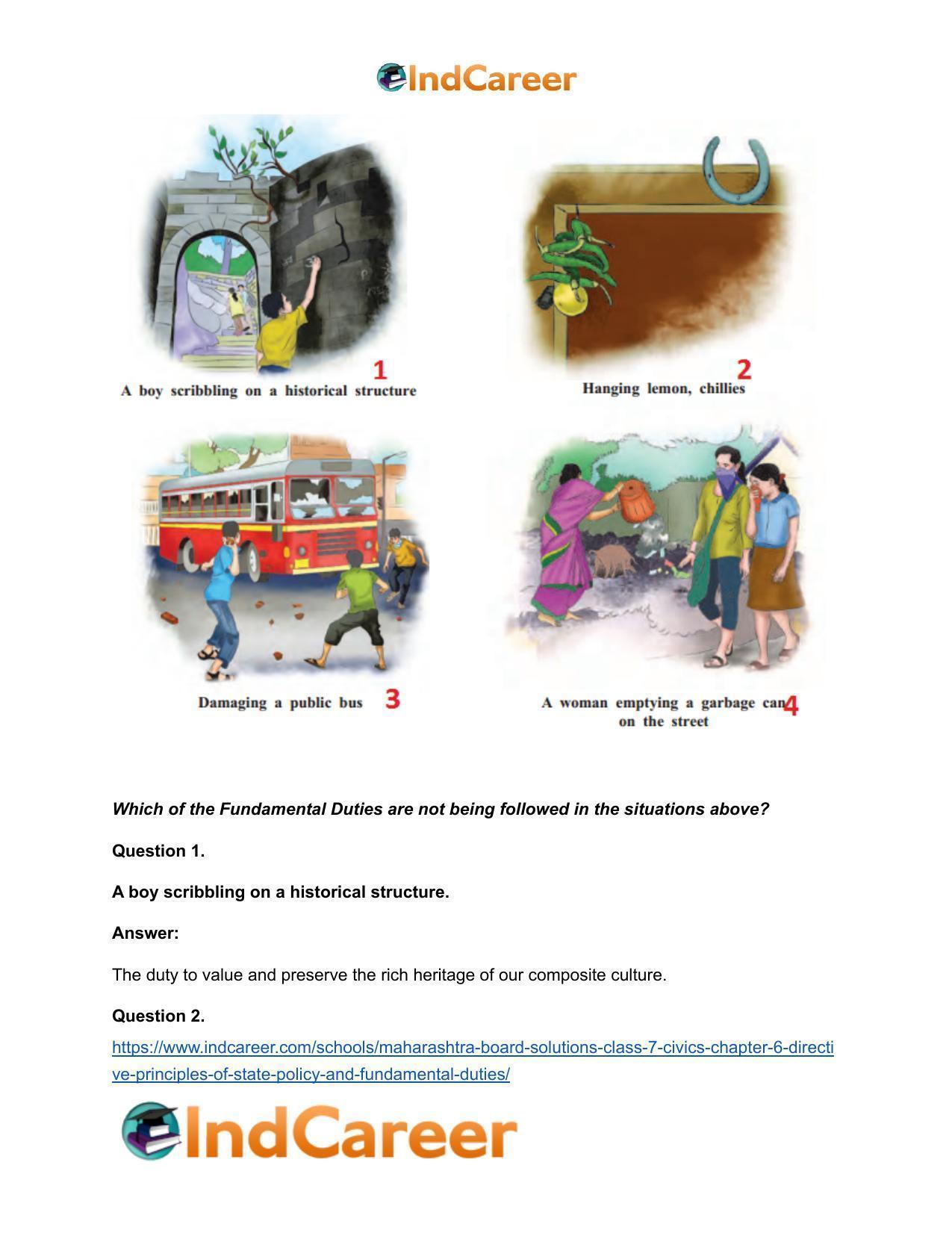 Maharashtra Board Solutions Class 7-Civics: Chapter 6- Directive Principles of State Policy and Fundamental Duties - Page 16