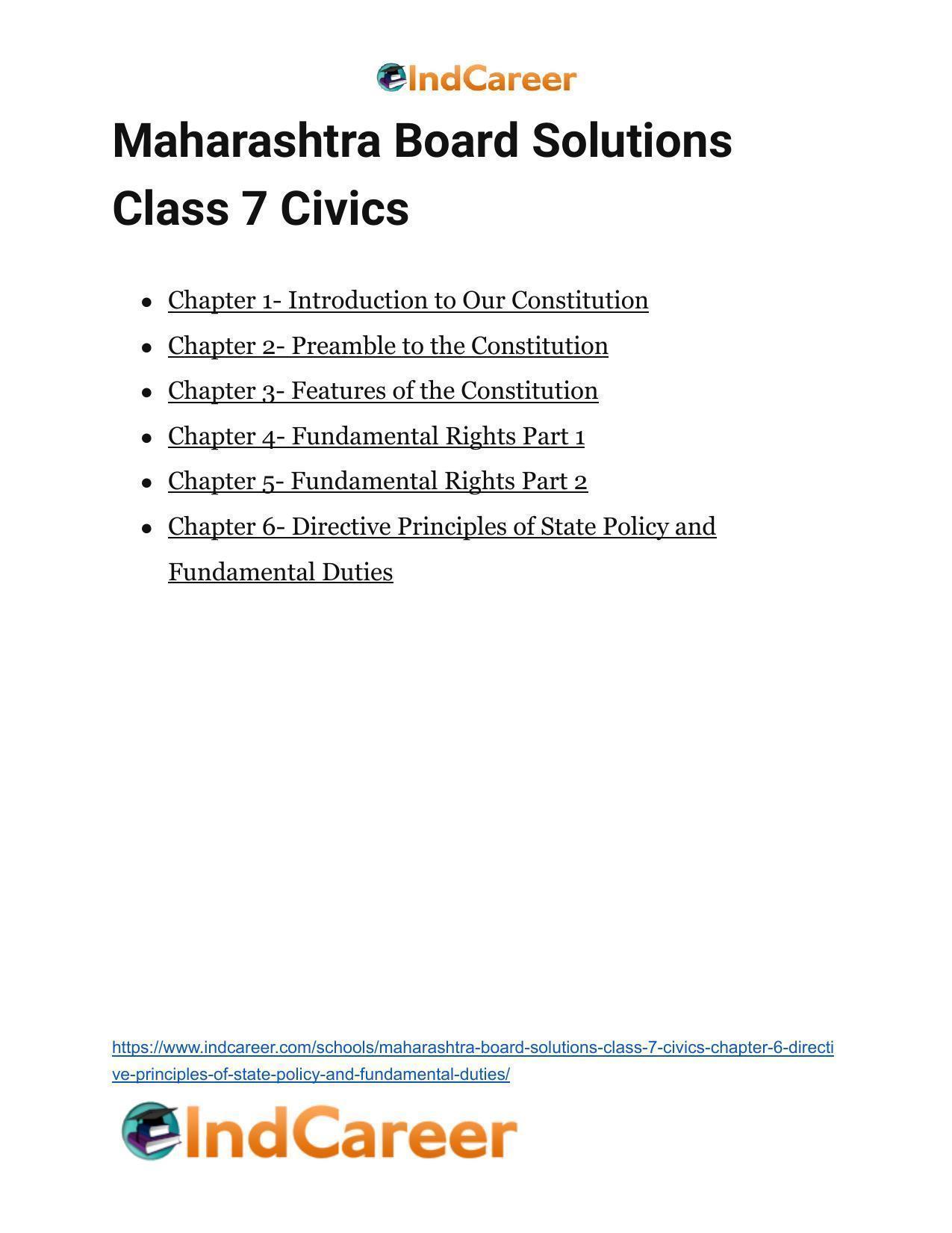 Maharashtra Board Solutions Class 7-Civics: Chapter 6- Directive Principles of State Policy and Fundamental Duties - Page 19