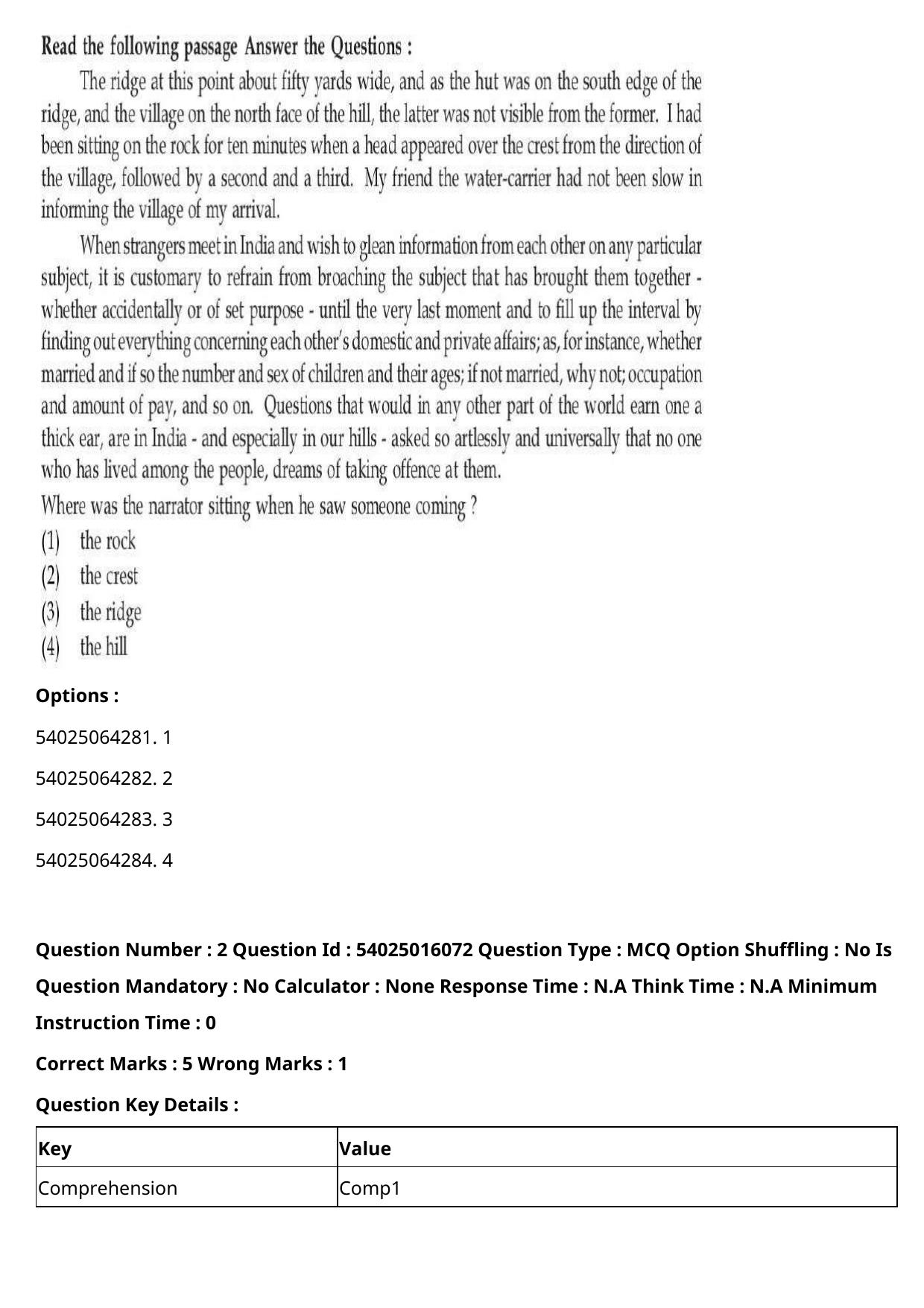 CUET 2023 International Shift 3 Question Papers - Page 3