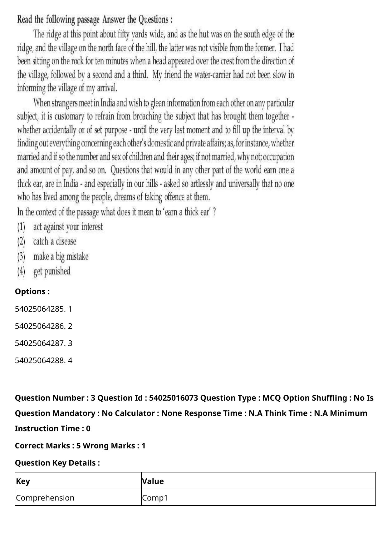 CUET 2023 International Shift 3 Question Papers - Page 4