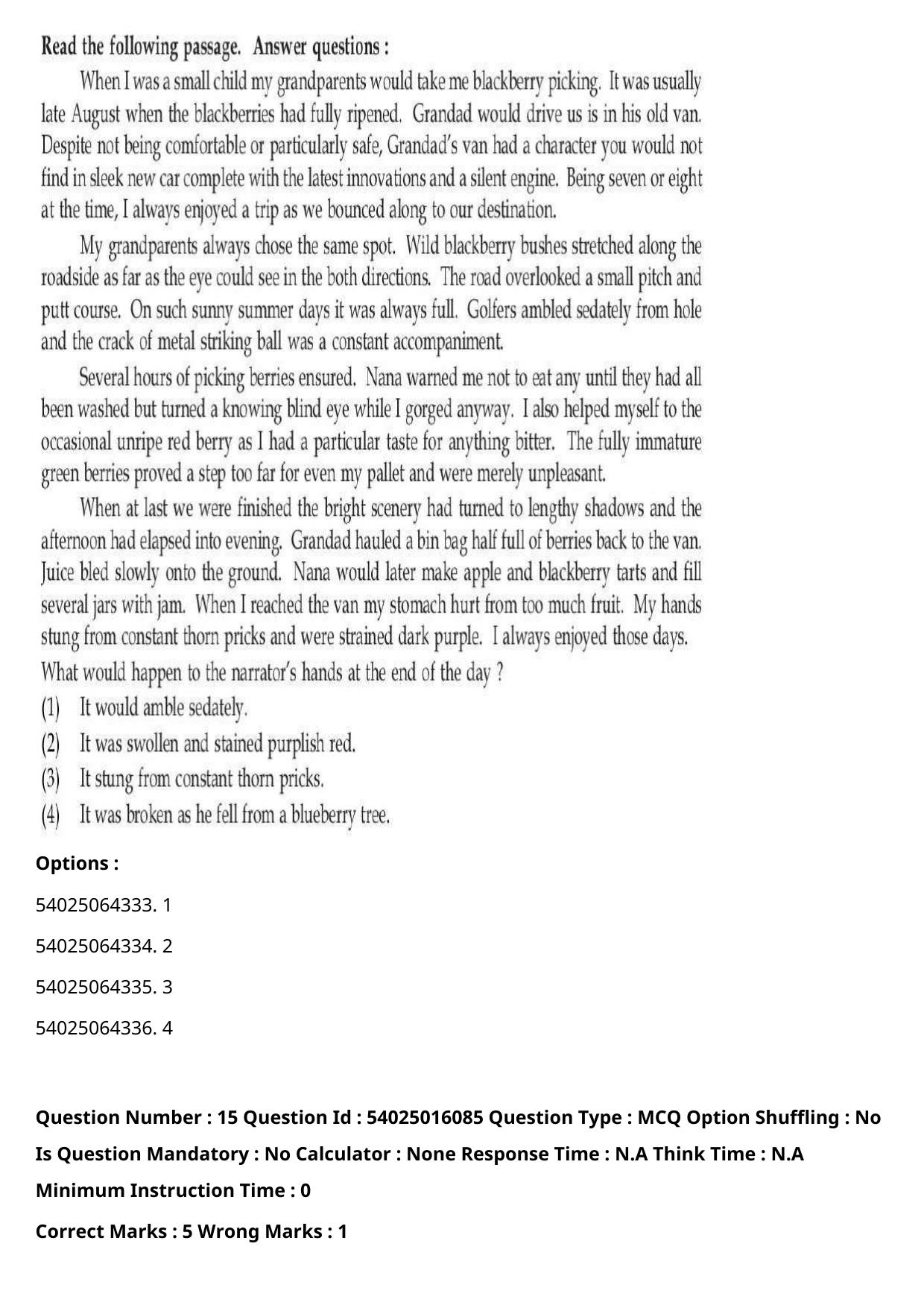 CUET 2023 International Shift 3 Question Papers - Page 19