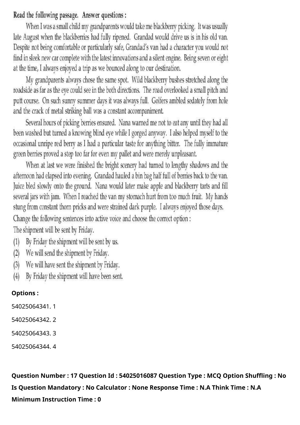 CUET 2023 International Shift 3 Question Papers - Page 22