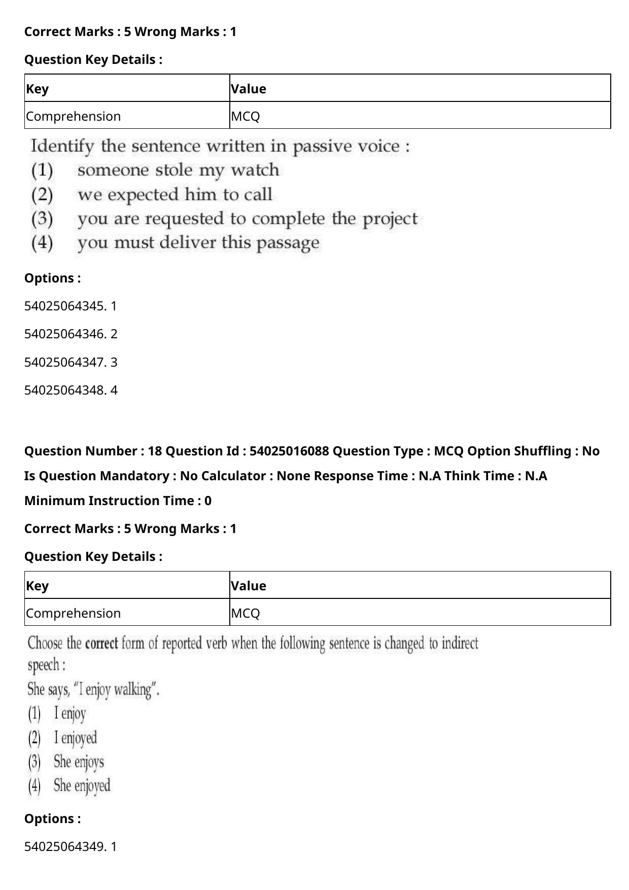 CUET 2023 International Shift 3 Question Papers - Page 23