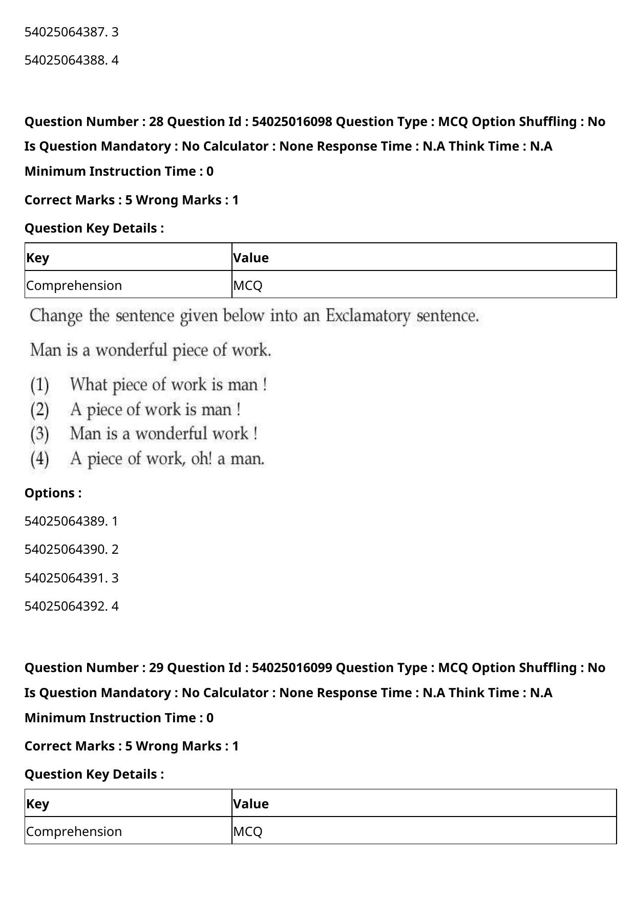 CUET 2023 International Shift 3 Question Papers - Page 31
