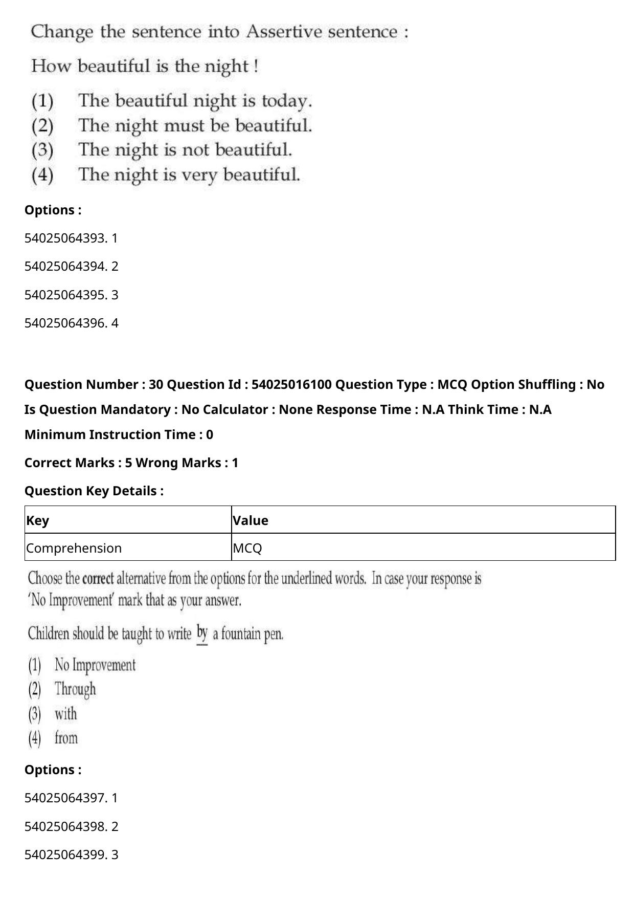 CUET 2023 International Shift 3 Question Papers - Page 32
