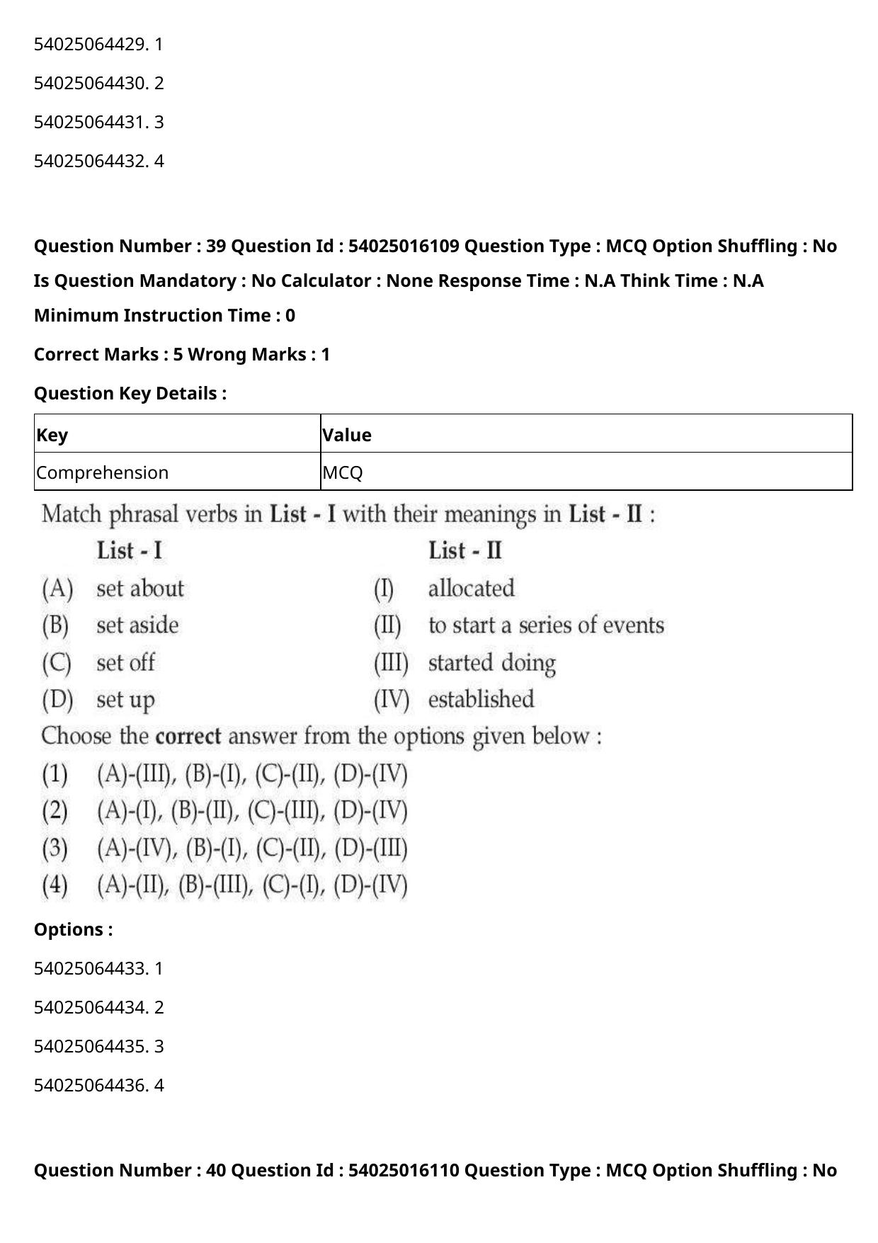 CUET 2023 International Shift 3 Question Papers - Page 39