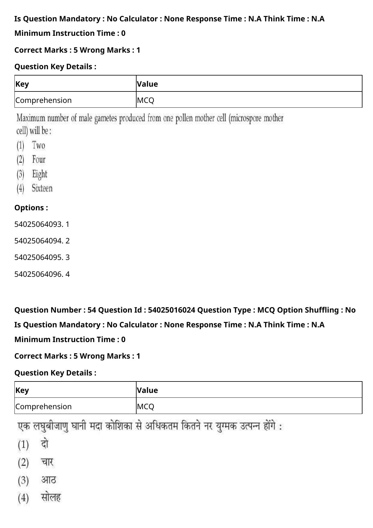 CUET 2023 International Shift 3 Question Papers - Page 53