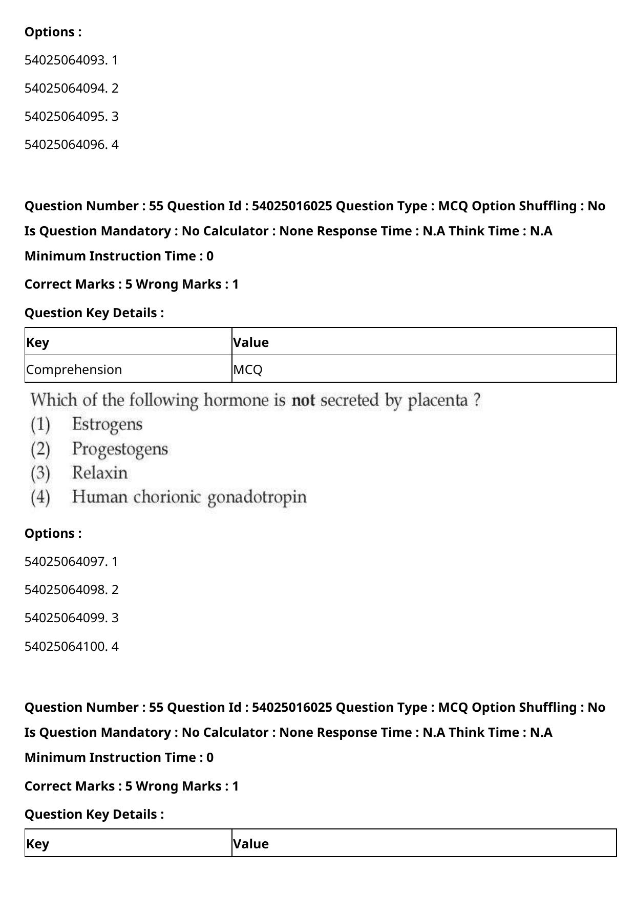 CUET 2023 International Shift 3 Question Papers - Page 54